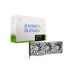 MSI grafická karta Nvidia GeForce RTX 4070 GAMING X SLIM WHITE 12 GB GDDR6X-RAM PCIe x16 HDMI™, DisplayPort Sopka, NVIDIA G-Sync