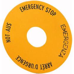 Eaton SRT1 štítek s popisem okrouhlý (Ø x v) 60 mm x 60 mm NOUZOVÝ-VYP (de, en, fr, it) žlutá 1 ks