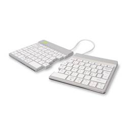 R-GO Tools Split Break Bluetooth® klávesnice US anglická, QWERTY bílá ergonomická