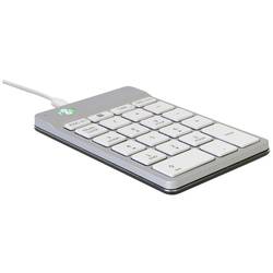 R-GO Tools Numpad Break kabelový číselná klávesnice ergonomická bílá