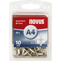 Novus Office 106437906 slepý nýt (Ø x d) 4 mm x 10 mm hliník hliník 30 ks