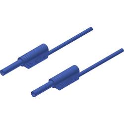 SKS Hirschmann MVL S 200/1 Au bezpečnostní měřicí kabely [lamelová zástrčka 2 mm - lamelová zástrčka 2 mm] 2.00 m, modrá, 1 ks