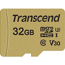 Transcend Premium 500S paměťová karta microSDHC 32 GB Class 10, UHS-I, UHS-Class 3, v30 Video Speed Class vč. SD adaptéru