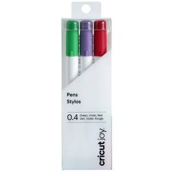 Cricut Joy™ 0,4 mm, 3er sada pera červená, zelená, fialová