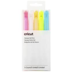 Cricut Joy™ Gel 1,0 mm, 5er sada pera bílá, modrá, žlutá, oranžová, růžová