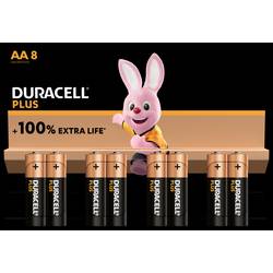 Duracell Plus-AA K8 tužková baterie AA alkalicko-manganová, 1.5 V, 8 ks