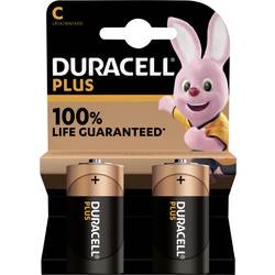 Duracell Plus-C K2 baterie malé mono C alkalicko-manganová 1.5 V 2 ks