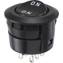 Miyama DS-059F-ON kolébkový spínač 250 V/AC 3 A 2x zap/zap s aretací 1 ks
