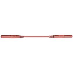Stäubli XMF-419 bezpečnostní měřicí kabely [lamelová zástrčka 4 mm - lamelová zástrčka 4 mm] 1.00 m, červená, 1 ks