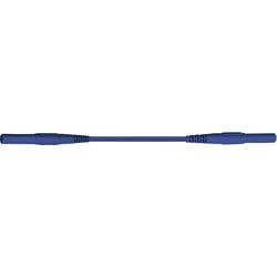 Stäubli XMF-419 bezpečnostní měřicí kabely [lamelová zástrčka 4 mm - lamelová zástrčka 4 mm] 1.00 m, modrá, 1 ks