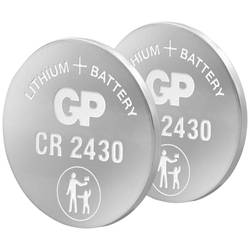 GP Batteries knoflíkový článek CR 2430 3 V 2 ks 300 mAh lithiová GPCR2430STD411C2