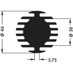 Fischer Elektronik 10021849 SK 598 20 SA LED chladič 3.75 K/W (Ø x v) 46 mm x 20 mm