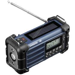 Sangean MMR-99 outdoorové rádio DAB+, DAB, FM nouzové rádio, Bluetooth Solární panel, voděodolné, prachotěsné, stolní lampa modrá