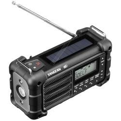 Sangean MMR-99 outdoorové rádio DAB+, DAB, FM nouzové rádio, Bluetooth Solární panel, voděodolné, prachotěsné černá