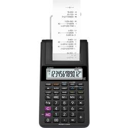 Casio HR 8 RCE black stolní kalkulačka s tiskárnou, displej (počet míst) 12, na baterii, napájení ze sítě (volitelné), černá