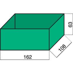 Hünersdorff vložka do kufříku na součástky, (d x š x v) 162 x 108 x 63 mm, přihrádek: 1, 1 ks