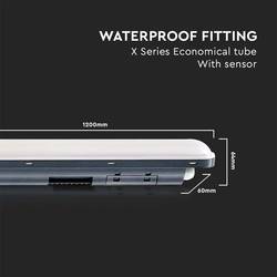 V-TAC venkovní stropní osvětlení Energetická třída (EEK2021): E (A - G) LED 36 W neutrální bílá šedá (matná)