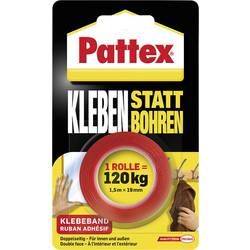 Pattex Montageklebeband Kleben statt Bohren PXMT2 oboustranná lepicí páska bílá (d x š) 1.5 m x 19 mm 1 ks