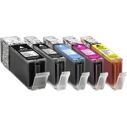 Basetech Ink náhradní Canon PGI-550PGBK XL, CLI-551BK XL, CLI-551C XL, CLI-551M XL, CLI551Y XL kompatibilní kombinované balení černá, foto černá, azurová,