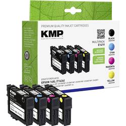KMP Ink náhradní Epson 16XL, T1636, T1631, T1632, T1633, T1634 kompatibilní kombinované balení černá, azurová, purpurová, žlutá E141V 1621,4050