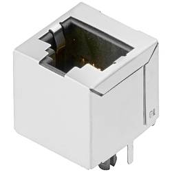 Weidmüller 2634590000, RJ45 konektor, zásuvka, vestavná vertikální, stříbrná, černá, 1 ks