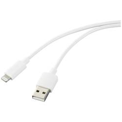 Renkforce Apple iPad/iPhone/iPod kabel [1x USB 2.0 zástrčka A - 1x dokovací zástrčka Apple Lightning] 1.00 m bílá