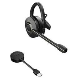 Jabra Engage 55 Sluchátka On Ear DECT mono černá regulace hlasitosti, Vypnutí zvuku mikrofonu, monofonní, za uši