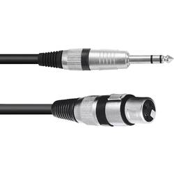 Omnitronic 30225180 XLR kabelový adaptér [1x XLR zásuvka 3pólová - 1x jack zástrčka 6,3 mm (stereo)] 0.90 m černá