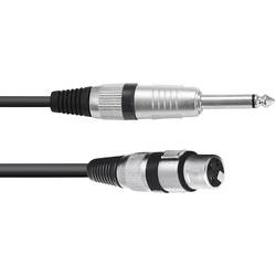 Omnitronic 3022516L XLR kabelový adaptér [1x XLR zásuvka 3pólová - 1x jack zástrčka 6,3 mm (mono)] 0.90 m černá