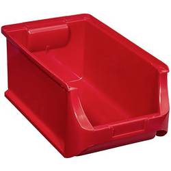 Plastový box na drobný materiál, stohovatelný Allit (š x v x h) 205 x 150 x 355 mm, červená
