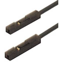 SKS Hirschmann MKL 0,64/25-0,25 měřicí kabel [zásuvka 0,64 mm - zásuvka 0,64 mm] 25.00 cm, černá, 1 ks