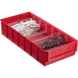 Allit 456551 skladový box , (d x š x v) 400 x 185 x 81 mm, červená, 1 ks
