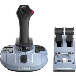 Thrustmaster TCA Officer Pack Airbus Edition joystick USB PC modrá, černá vč. posuvných regulátorů