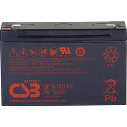 CSB Battery GP 6120 Standby USV GP6120F2 olověný akumulátor 6 V 12 Ah olověný se skelným rounem (š x v x h) 151 x 101 x 50 mm plochý konektor 4,8 mm, plochý