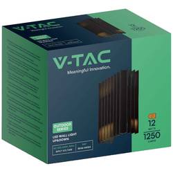 V-TAC VT-1189-B 10560 venkovní nástěnné LED osvětlení Energetická třída (EEK2021): F (A - G) LED LED 12 W Just Black