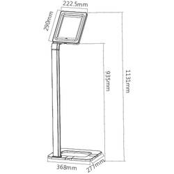 Renkforce PAD15-01 stojan na tablet Univerzální 24,6 cm (9,7) - 25,7 cm (10,1)