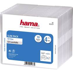 Hama útlý obal na CD 4 CD/DVD/Blu-ray polystyren transparentní 10 ks (š x v x h) 142 x 124 x 10 mm 00051273