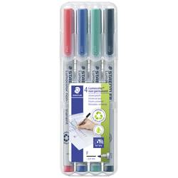 Staedtler popisovač fólií Lumocolor® 316 WP4 červená, modrá, zelená, černá