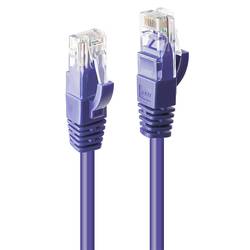 LINDY 48121 RJ45 síťové kabely, propojovací kabely CAT 6 U/UTP 0.50 m fialová 1 ks