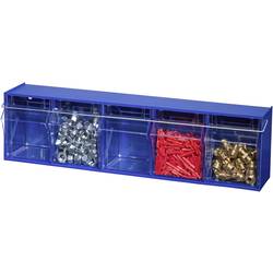 Allit 464500 zajištění otvoru pro zásobníky drobných dílů, VarioPlus ProFlip LockBar, (š x v x h) 610 x 3 x 52 mm, stříbrná, 1 ks