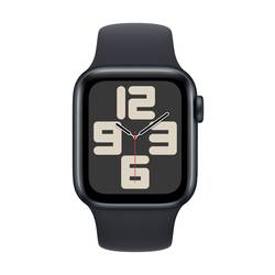 Apple Watch SE (2023) GPS 40 mm hliníkový plášť sportovní náramek Midnight (půlnoční čerrná) S/M