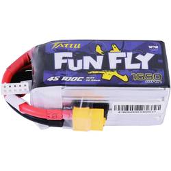 Tattu TA-FF-100C-1550-4S1P akupack Li-Pol (modelářství), 14.8 V, 1550 mAh, články 4, 100 C, Softcase, XT60