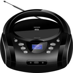 Denver TDB-10 CD-rádio FM, DAB+ CD, Bluetooth, AUX funkce alarmu černá