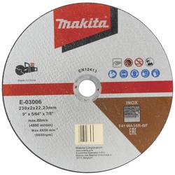 Makita E-03006 řezný kotouč rovný 230 mm 1 ks kov