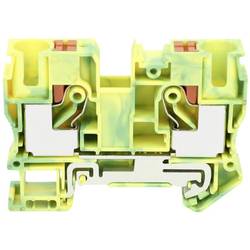 TRU COMPONENTS TC-JPT10-PE průchodková svorka 10.2 mm rychlé připojení Pólů: 2 0.5 mm² 10 mm² zelená, žlutá 1 ks