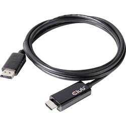 club3D DisplayPort / HDMI kabelový adaptér Konektor DisplayPort, Zástrčka HDMI-A 2.00 m stříbrná CAC-1082 Kabel DisplayPort