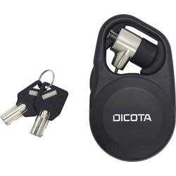 Dicota kabelový zámek pro notebooky, kódový zámek s klíčem Security T-Lock Retractable, Single (3 x