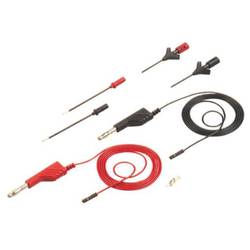 SKS Hirschmann PMS 0,64 sada měřicích kabelů [lamelová zástrčka 4 mm - zásuvka 0,64 mm] 1.00 m, černá, červená, 1 sada