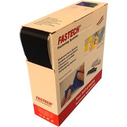 FASTECH® B50SKL01E999910 pásek se suchým zipem zalepení hotmelt háčková část, extra silná (d x š) 10000 mm x 50 mm černá 10 m