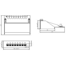 Renkforce 8 portů CAT 6 1 U
